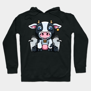 Cartoon Dairy Cow Hoodie